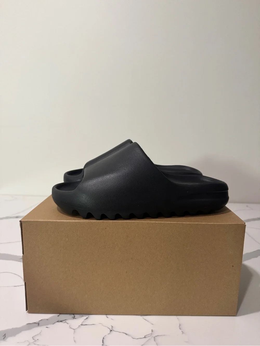 adidas YZY Slide — Men's Black Foam Slide Sandals